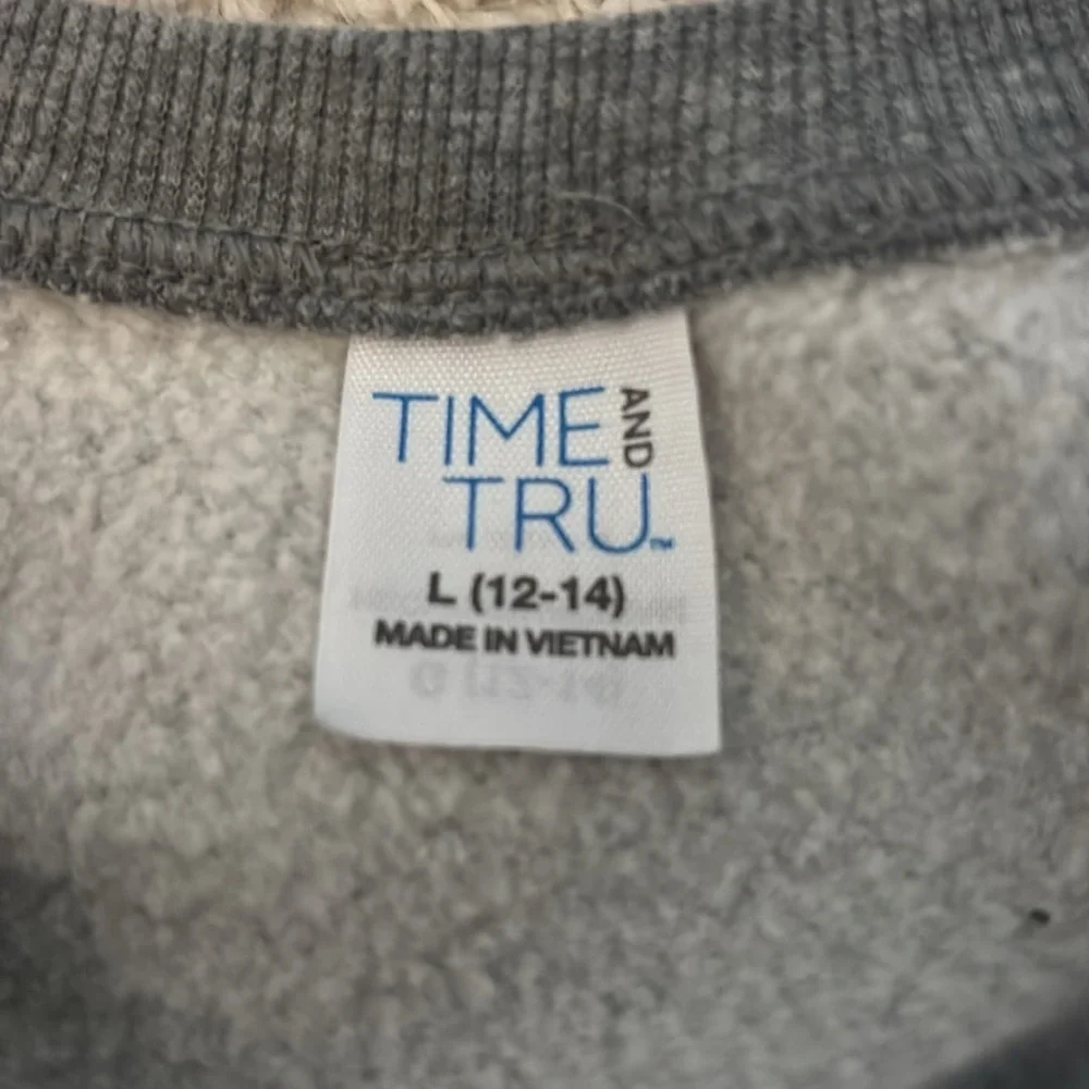 Time and Tru Large gray sweatshirt- soft and comfortable